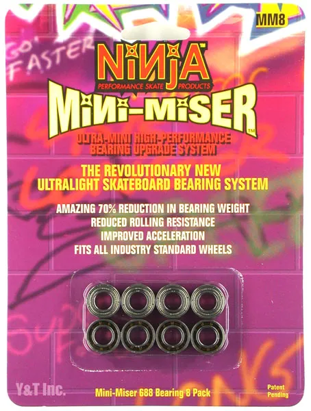 ニンジャベアリング ミニマイザー ベアリングのみ オイル MM8の画像1 画像:ニンジャベアリング ミニマイザー ベアリングのみ オイル MM8_1