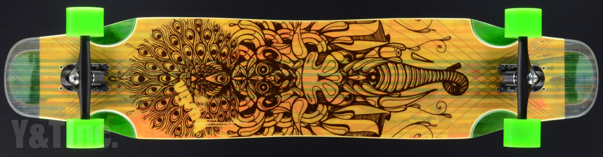 超ロング　スケートボード スケートボード コンプリート ロングボード 無地 44インチ