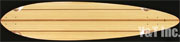 ロングスケートボード ブランク ピンテール 44 バンブー