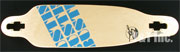 ロングスケートボード バスティン ストライク ナチュラル ブルーロゴ