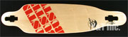 ロングスケートボード バスティン ストライク ナチュラル レッドロゴ