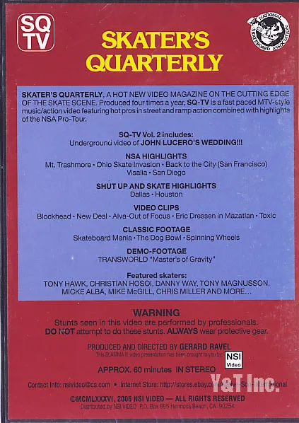 スケータークオータリー ビデオマガジン 2の画像2 画像:スケータークオータリー ビデオマガジン 2_2