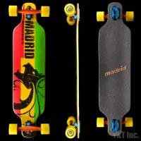 ロングスケートボード マドリッド ドロップスルーライオン ガルウィング10 レーシング70mm