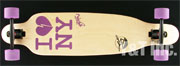 ロングスケートボード バスティン ストライク ナチュラル ニューヨークパープル ランダル180ブラック オランガ ドリアン 75mm 83a パープル