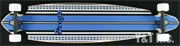 ロングスケートボード ドレッグス アルペン ドロップスルー ブルー ホワイト