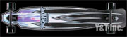 デッキ グラビティ ミニカーブ42 ブラックレジン ランダル150ブラック バーナー66mm80a ABEC7