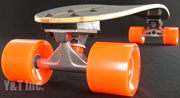 ロングスケートボード インディアナ チーフ85 トラッカー サイズミック 4プレ70mm80a ABEC7