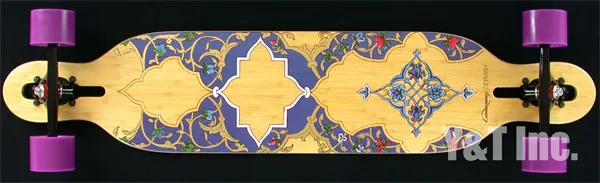 画像:ローデッド ダービッシュバンブー42 FLEX2 45kg-81kg パリス ブラック オランガタン 75mm 83a パープル ABEC7_1