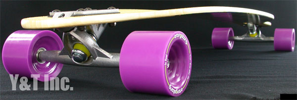 画像:ローデッド ダービッシュバンブー42 FLEX2 45kg-81kg ランダル180 オランガタン 75mm 83a パープル ABEC7_4