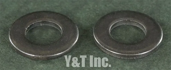 フラットワッシャー黒S 2枚セットの画像1 画像:フラットワッシャー黒S 2枚セット_1