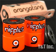 ロングスケートボード ORANGATANG NIPPLES ソフト オレンジ