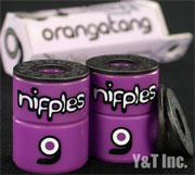 ロングスケートボード ORANGATANG NIPPLES ミディアム パープル