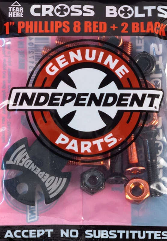 INDEPENDENT CROSS BOLTS 1.00 Red Black_1