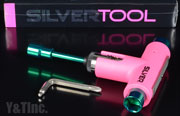 SILVER TOOL PINK GREEN