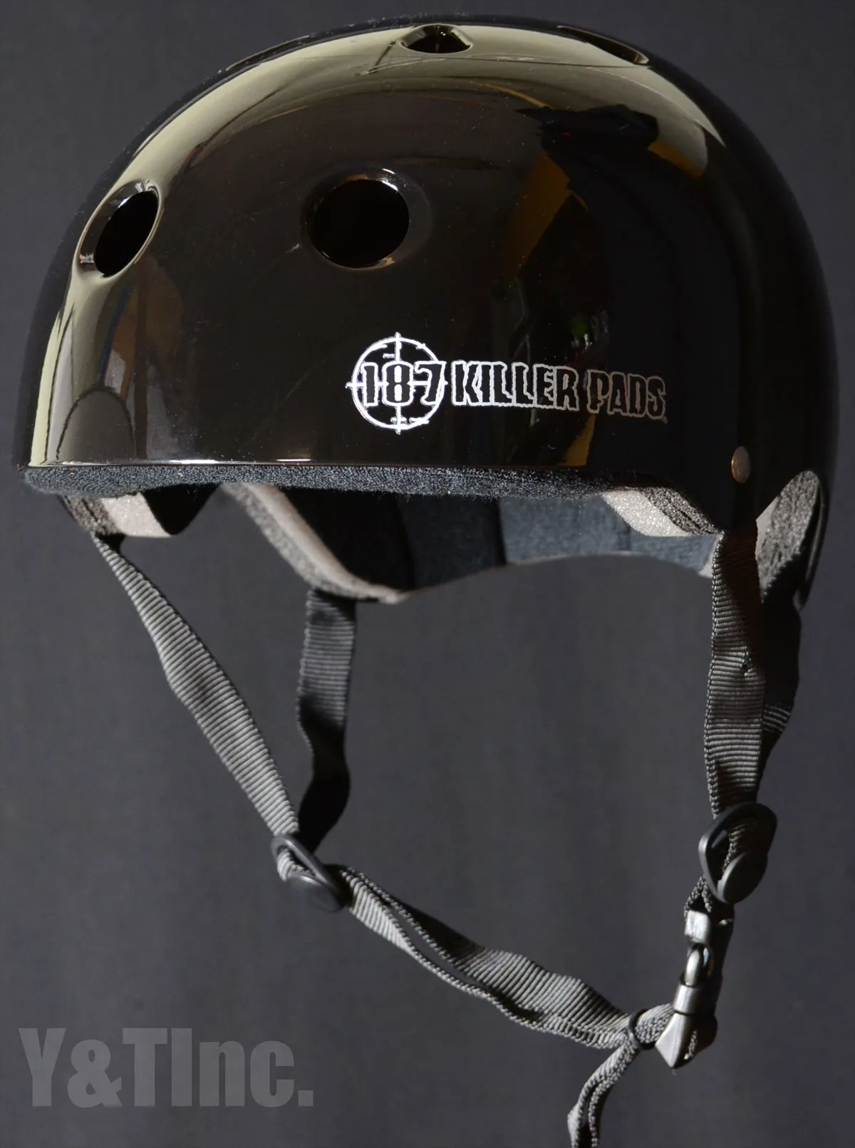 187 ヘルメット グロスブラックL 58cm-59cmの画像1 画像:187 ヘルメット グロスブラックL 58cm-59cm_1