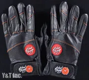 プロテクター ブラッドオレンジ スライドグローブ レザー L-XL