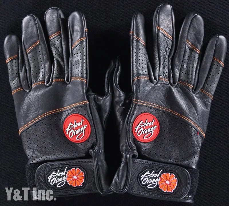 画像:ブラッドオレンジ スライドグローブ レザー L-XL_1