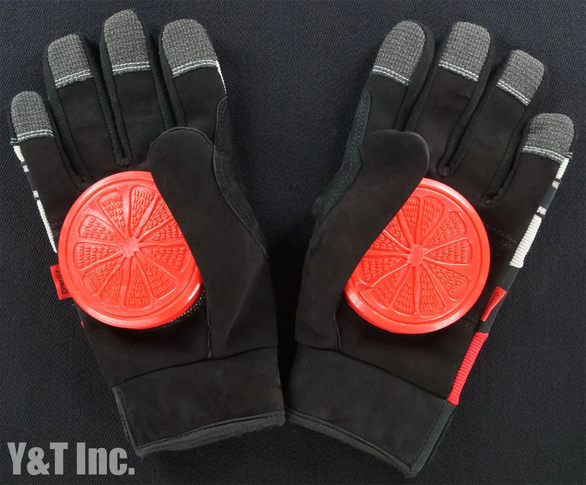 ブラッドオレンジ スライドグローブ ナックルレス レッドグレイ S-Mの画像2 画像:ブラッドオレンジ スライドグローブ ナックルレス レッドグレイ S-M_2