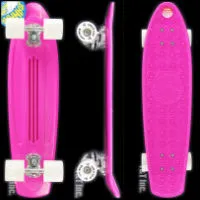 スケートボード ゴールドカップ バナナボード ピンク ホワイト