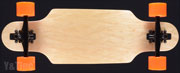 ロングスケートボード ブランク ドロップ29 パリス180mm43度 ザザ70mm