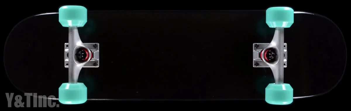 画像:ストリート3280ブラック TKP133シルバー コニカル59mmアクア_1