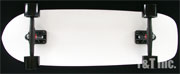 ロングスケートボード ブランク オールドスクール ターボ ホワイト ランダル180BLACK CR リビエラ66mm ABEC7