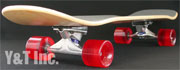 ロングスケートボード ブランク プールナチュラル トラッカー129 トンネル ABEC7