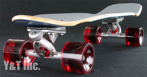 画像:ターボ ミニクルーザー ステインブルー ランダル125 アングル グラビティ66mm ターボABEC7_1