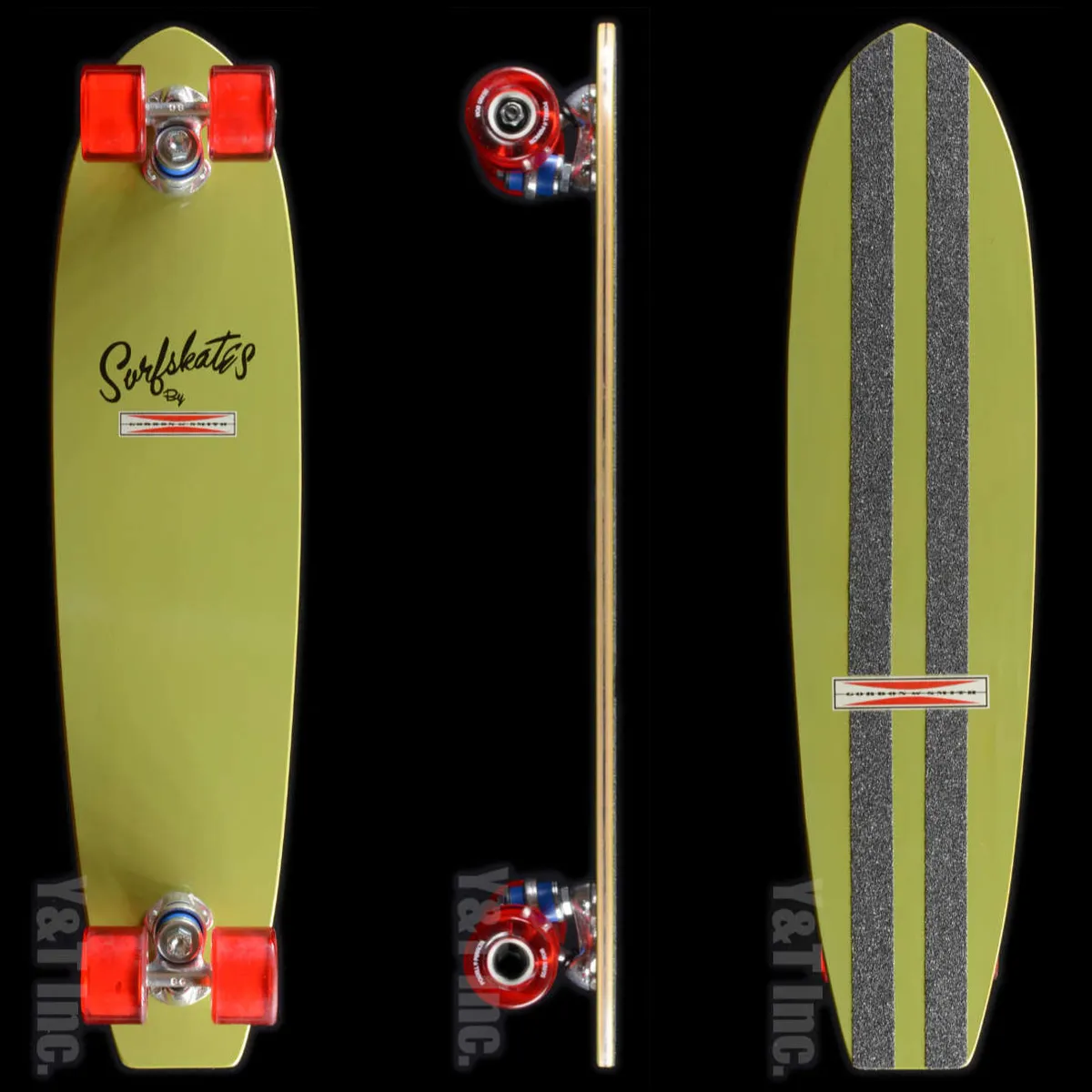 ジーアンドエス サーフスケート 60sモディファイ 25 オリーブグリーンの画像6 画像:ジーアンドエス サーフスケート 60sモディファイ 25 オリーブグリーン_6