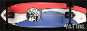 ロングスケートボード グラビティ ラリーバートルマン ストリンガー ランダル150BK バーナー66mm80aBK