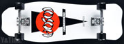 スケートボード ホソイ ハンマーヘッド 31 ホワイト プロ3 ラフライダー56mm