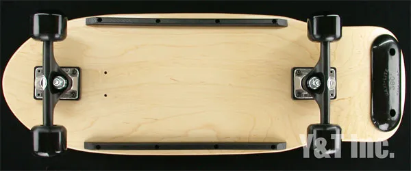 画像:ブランクオールドスクール30TW トラッカー161ブラック ブランクダブコン62mmブラック レールガード_1