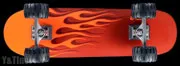 スケートボード パウエル ホットロッドフレームス オレンジレッド トラッカー161 オフロード110mm