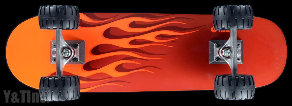 パウエル ホットロッドフレームス オレンジレッド トラッカー161 オフロード110mmの画像1 画像:パウエル ホットロッドフレームス オレンジレッド トラッカー161 オフロード110mm_1