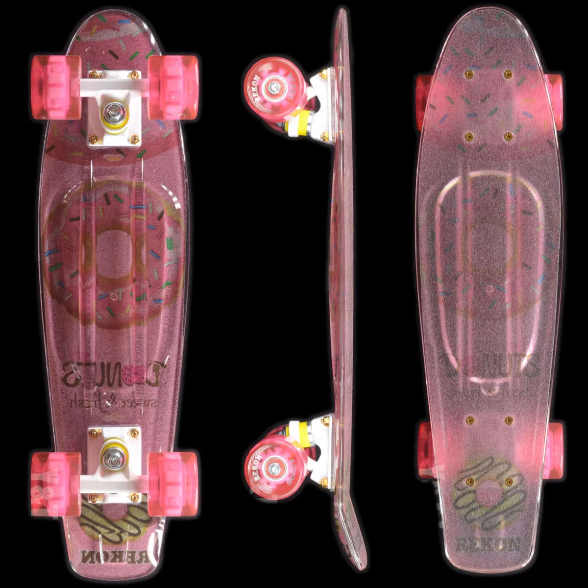 画像:リーコン ミニクルーザー クリアピンクドーナツ_5