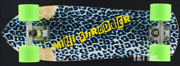 SK8KINGS MINI SHREDDER BLUE LEOPARD BENNETT RTS BIGZIG