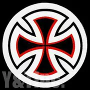 ステッカー インディペンデント カットクロス 1 ブラック