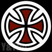 ステッカー インディペンデント カットクロス 3 レッド