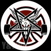 ステッカー インディペンデント スラッシャー ペンタグラム クロス 127