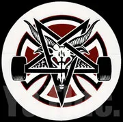 ステッカー インディペンデント スラッシャー ペンタグラム クロス 70