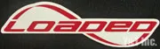 ステッカー ローデッド ロゴ 文字 レッド
