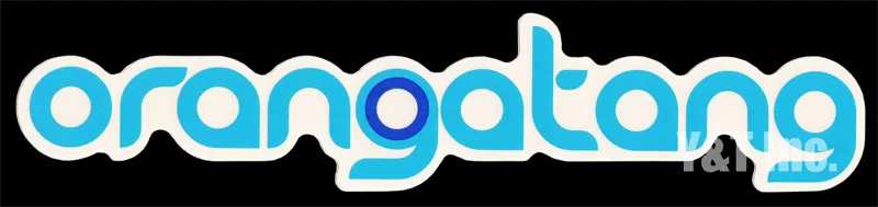 オランガタン ロゴ 文字 ブルーの画像1 画像:オランガタン ロゴ 文字 ブルー_1