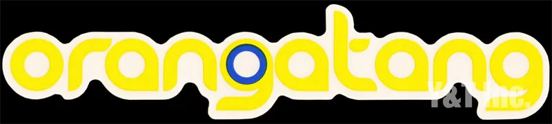 オランガタン ロゴ 文字 イエローの画像1 画像:オランガタン ロゴ 文字 イエロー_1