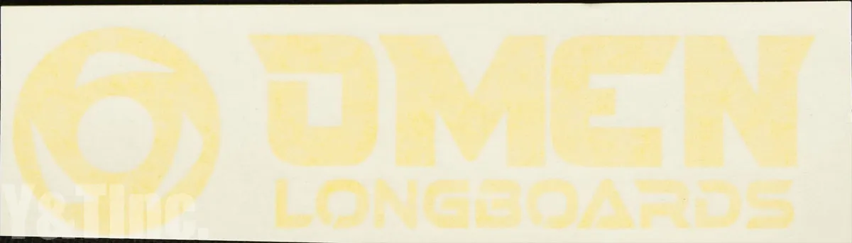 オーメン ロゴ 抜き文字 イエローの画像1 画像:オーメン ロゴ 抜き文字 イエロー_1