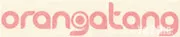 ステッカー オランガタン ロゴ 抜き文字 オレンジ