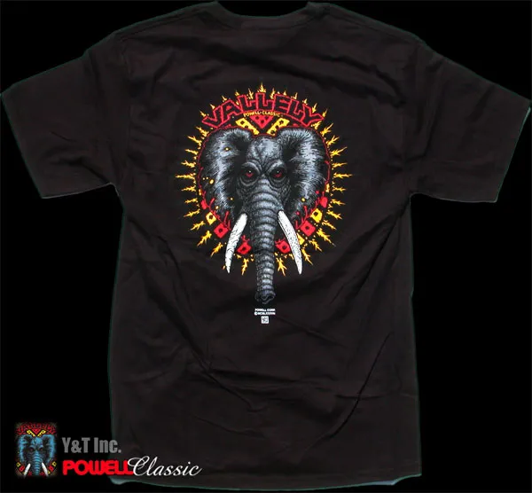 画像:パウエル ペラルタ バレリー エレファント Tシャツ ブラック M_1