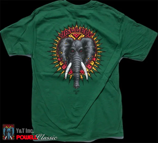 パウエル ペラルタ バレリー エレファント Tシャツ グリーン Mの画像1 画像:パウエル ペラルタ バレリー エレファント Tシャツ グリーン M_1