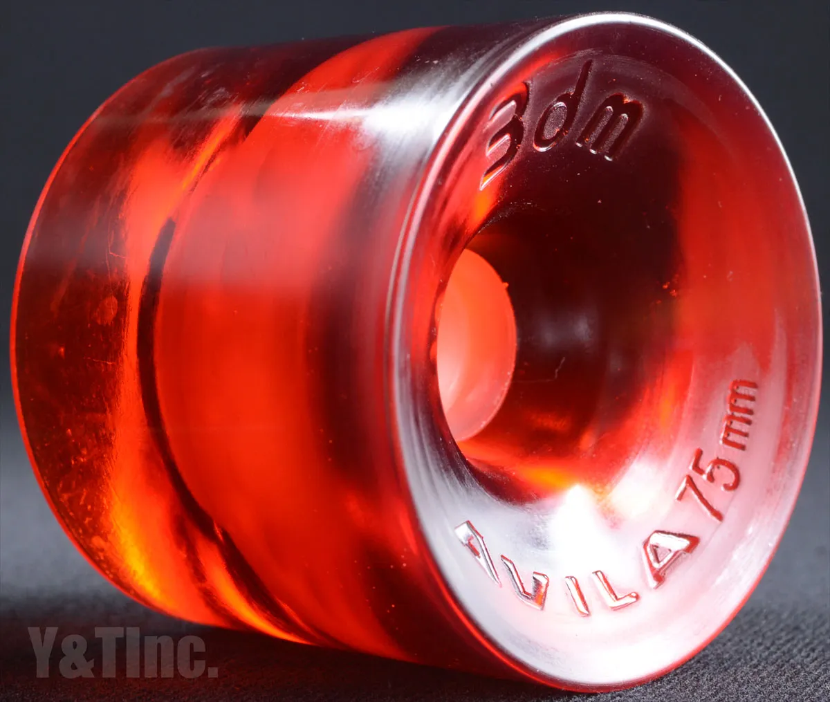 サイズミック アビラ ロードライダー 75mm 73a クリアーレッドの画像2 画像:サイズミック アビラ ロードライダー 75mm 73a クリアーレッド_2
