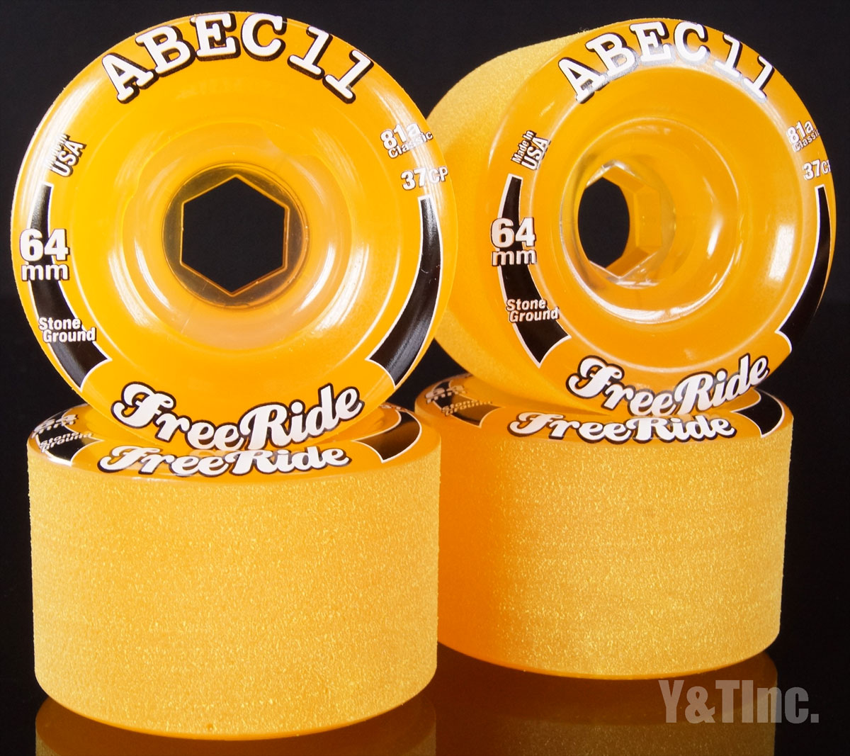 ABEC11 SG FreeRides 64mm 81a Amber_1