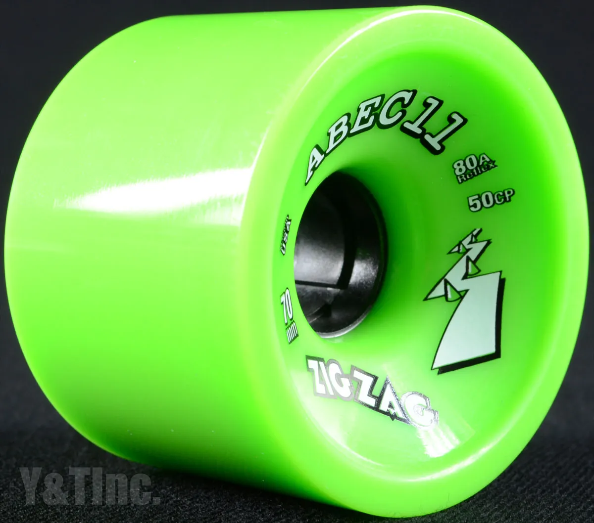 エイベック11 ジグザク 70mm 80a ライムの画像2 画像:エイベック11 ジグザク 70mm 80a ライム_2